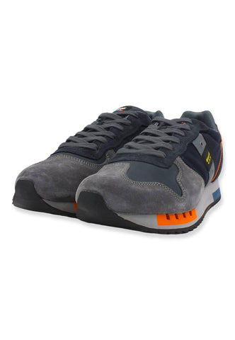 BLAUER Queens01 Sneaker Uomo Navy Grey F2QUEENS01 - Sandrini Calzature e Abbigliamento