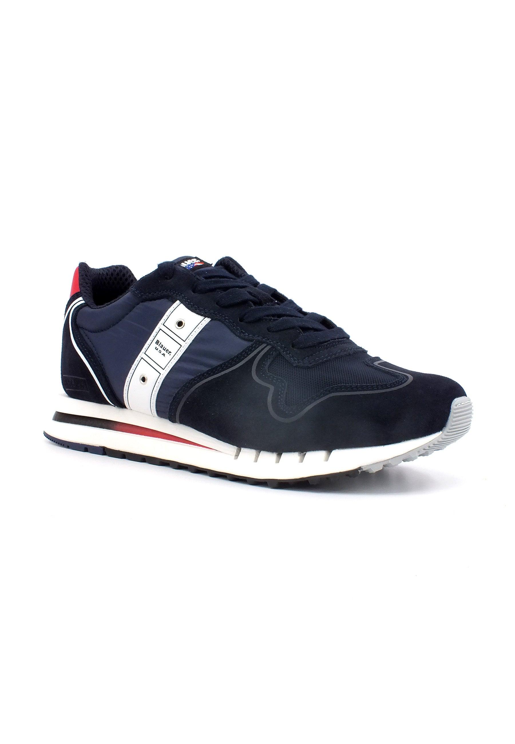 BLAUER Sneaker Uomo Navy Red S3QUARTZ04 - Sandrini Calzature e Abbigliamento