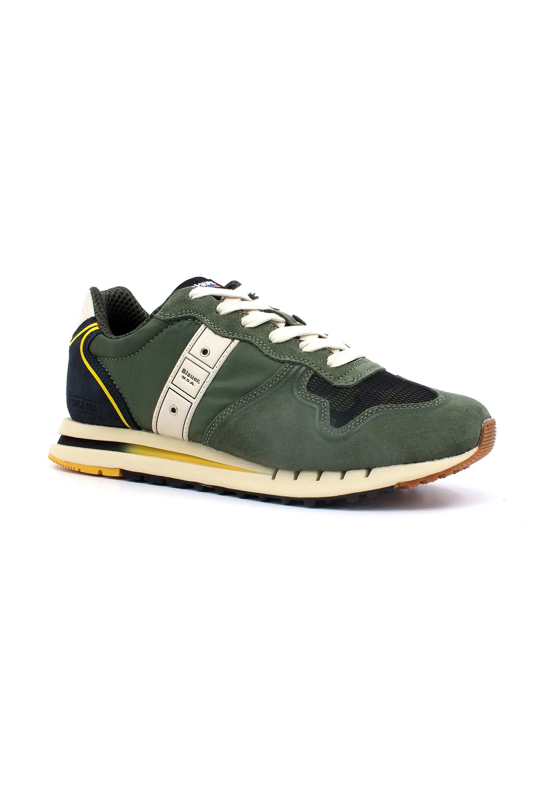 BLAUER Sneaker Uomo Verde Military Navy S3QUARTZ04 - Sandrini Calzature e Abbigliamento