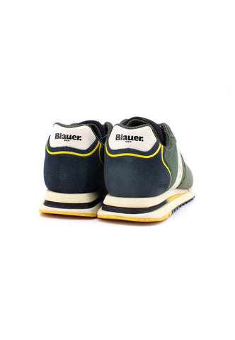 BLAUER Sneaker Uomo Verde Military Navy S3QUARTZ04 - Sandrini Calzature e Abbigliamento