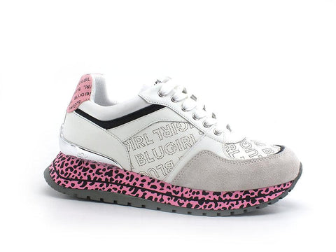 BLUGIRL Blumarine Babe 03 Sneaker Glitter White Milk 6A2517P0304 - Sandrini Calzature e Abbigliamento