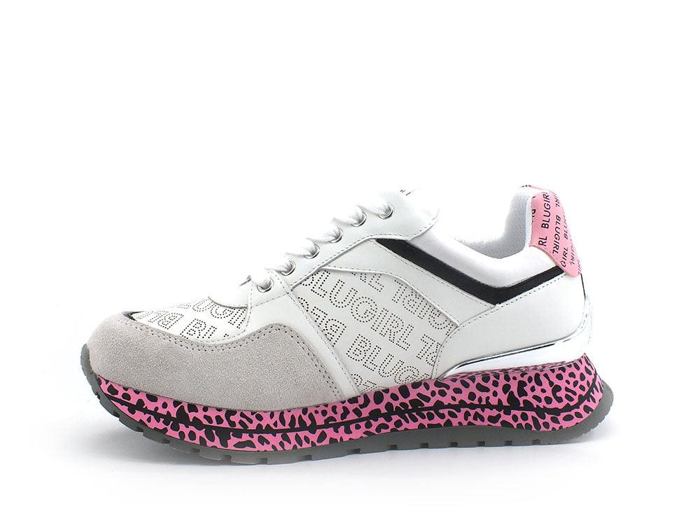 BLUGIRL Blumarine Babe 03 Sneaker Glitter White Milk 6A2517P0304 - Sandrini Calzature e Abbigliamento