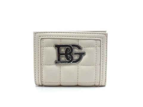 BLUGIRL Blumarine Portafoglio Bifold Logo Zip Beige Alabaster PA2028E0002 - Sandrini Calzature e Abbigliamento