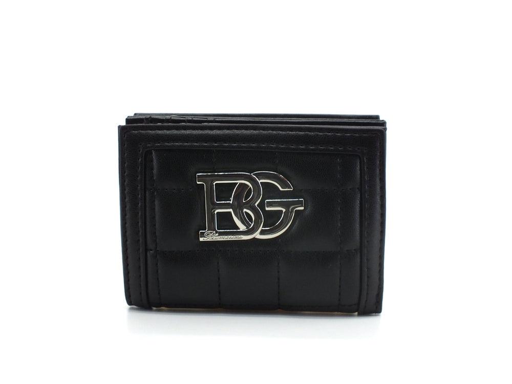 BLUGIRL Blumarine Portafoglio Bifold Logo Zip Nero Black PA2028E0002 - Sandrini Calzature e Abbigliamento