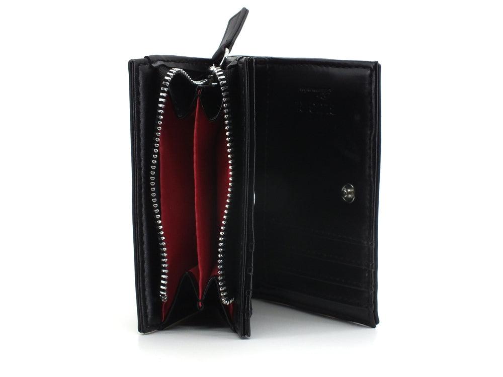 BLUGIRL Blumarine Portafoglio Bifold Logo Zip Nero Black PA2028E0002 - Sandrini Calzature e Abbigliamento