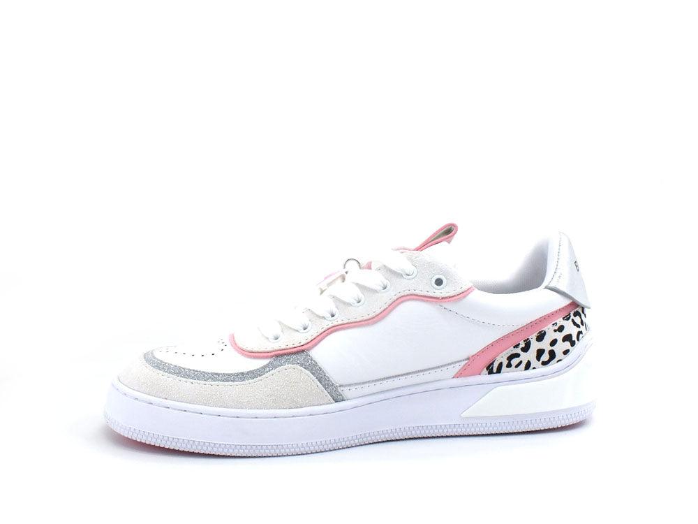 BLUGIRL Blumarine Wow 01 Sneaker Glitter Bianco Pink Leopard 6A2509PX106 - Sandrini Calzature e Abbigliamento