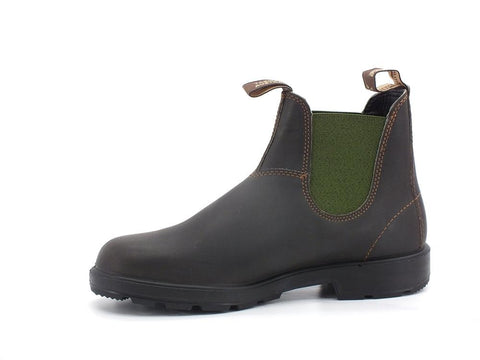 BLUNDSTONE Stivaletto Polacco Elastici Brown Olive Wood 519 - Sandrini Calzature e Abbigliamento