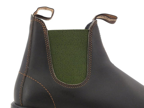 BLUNDSTONE Stivaletto Polacco Elastici Brown Olive Wood 519 - Sandrini Calzature e Abbigliamento