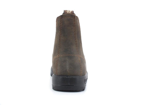 BLUNDSTONE Stivaletto Polacco Elastici Nubuk Rustic Brown 585 - Sandrini Calzature e Abbigliamento