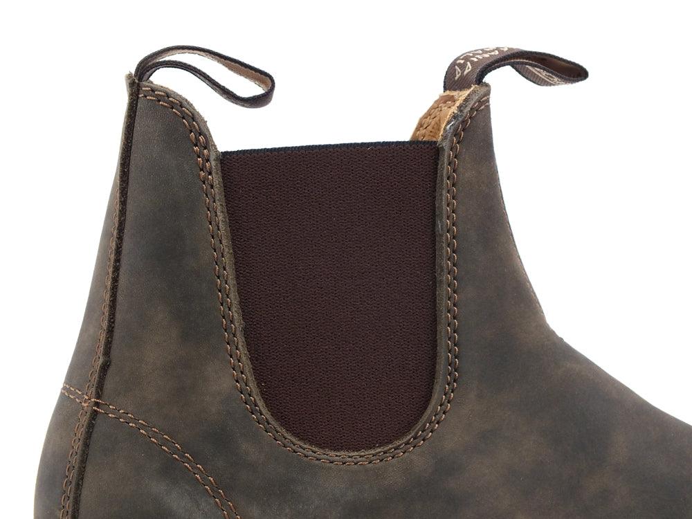 BLUNDSTONE Stivaletto Polacco Elastici Nubuk Rustic Brown 585 - Sandrini Calzature e Abbigliamento