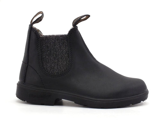 BLUNDSTONE Stivaletto Polacco Elastico GLitter Bambina Black Silver 2096 - Sandrini Calzature e Abbigliamento