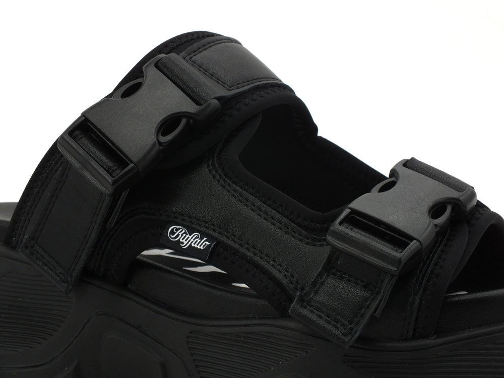 BUFFALO Ciabatta Black GLDROS2 - Sandrini Calzature e Abbigliamento