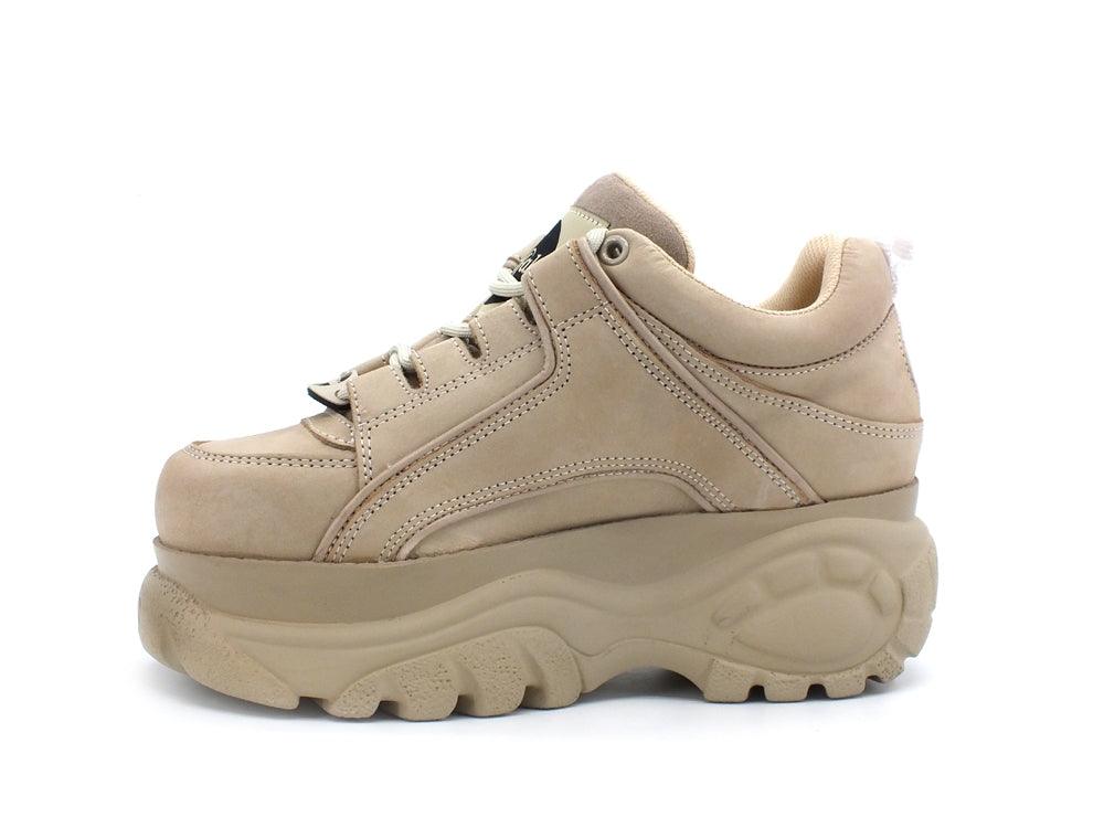 BUFFALO Sneaker Platform Cream Nubuk 1339-14 - Sandrini Calzature e Abbigliamento