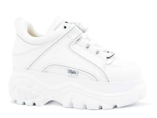 BUFFALO Sneaker White Cow 1339-14 - Sandrini Calzature e Abbigliamento