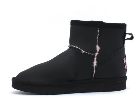 C1BERIAN Boot Montone Nero Rosa A103 BOOT - Sandrini Calzature e Abbigliamento