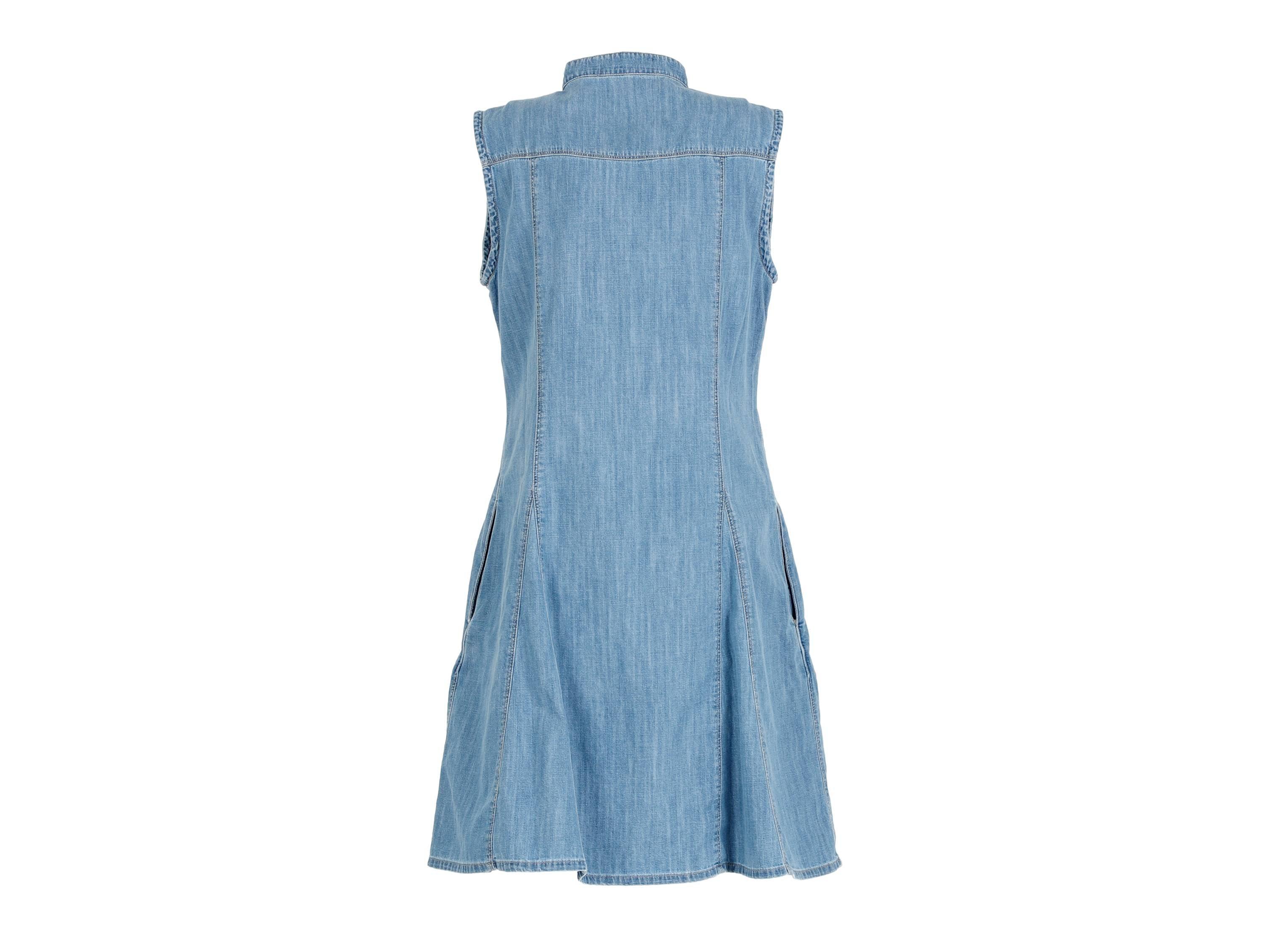 CAFENOIR Abito Jeans Svasato Senza Maniche Light Sky Blu JA0030 - Sandrini Calzature e Abbigliamento