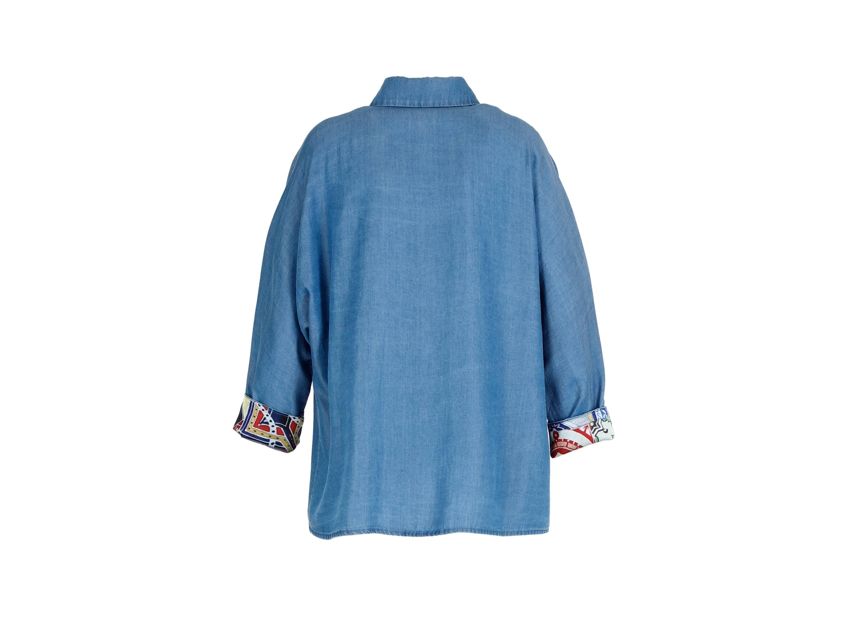 CAFENOIR Camicia Jeans Denim 3/4 Pipistrello Blu Pervinca JC0021 - Sandrini Calzature e Abbigliamento