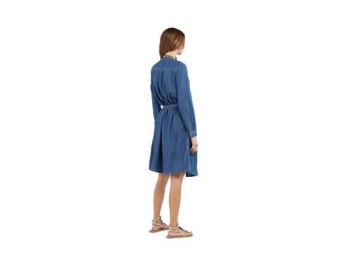 CAFENOIR Camicia Jeans Manica Lunga Blu Medio Chiaro JC0018 - Sandrini Calzature e Abbigliamento