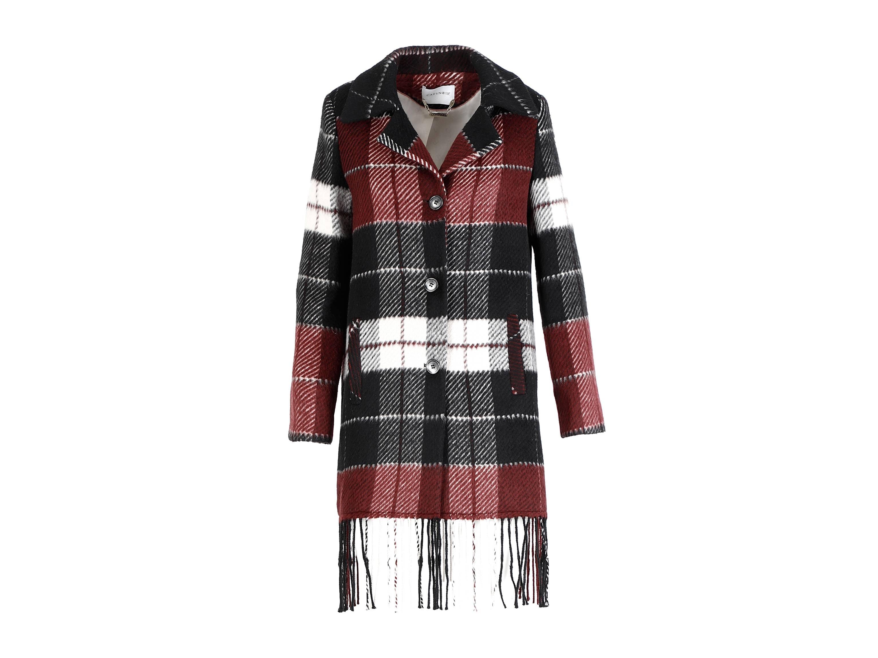 CAFENOIR Cappotto Check Frange Multivino JI0011 - Sandrini Calzature e Abbigliamento