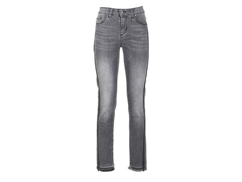 CAFENOIR Jeans Bande Pailettes Grigio JJ0006 - Sandrini Calzature e Abbigliamento