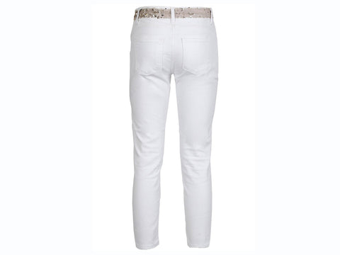 CAFENOIR Jeans Skinny Pailettes Bianco JJ6190 - Sandrini Calzature e Abbigliamento