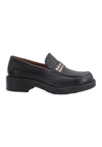 CAFENOIR Mocassino Borchiette Donna Nero EA1702 - Sandrini Calzature e Abbigliamento