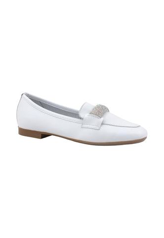 CAFENOIR Mocassino Donna Bianco Strass EG4001 - Sandrini Calzature e Abbigliamento