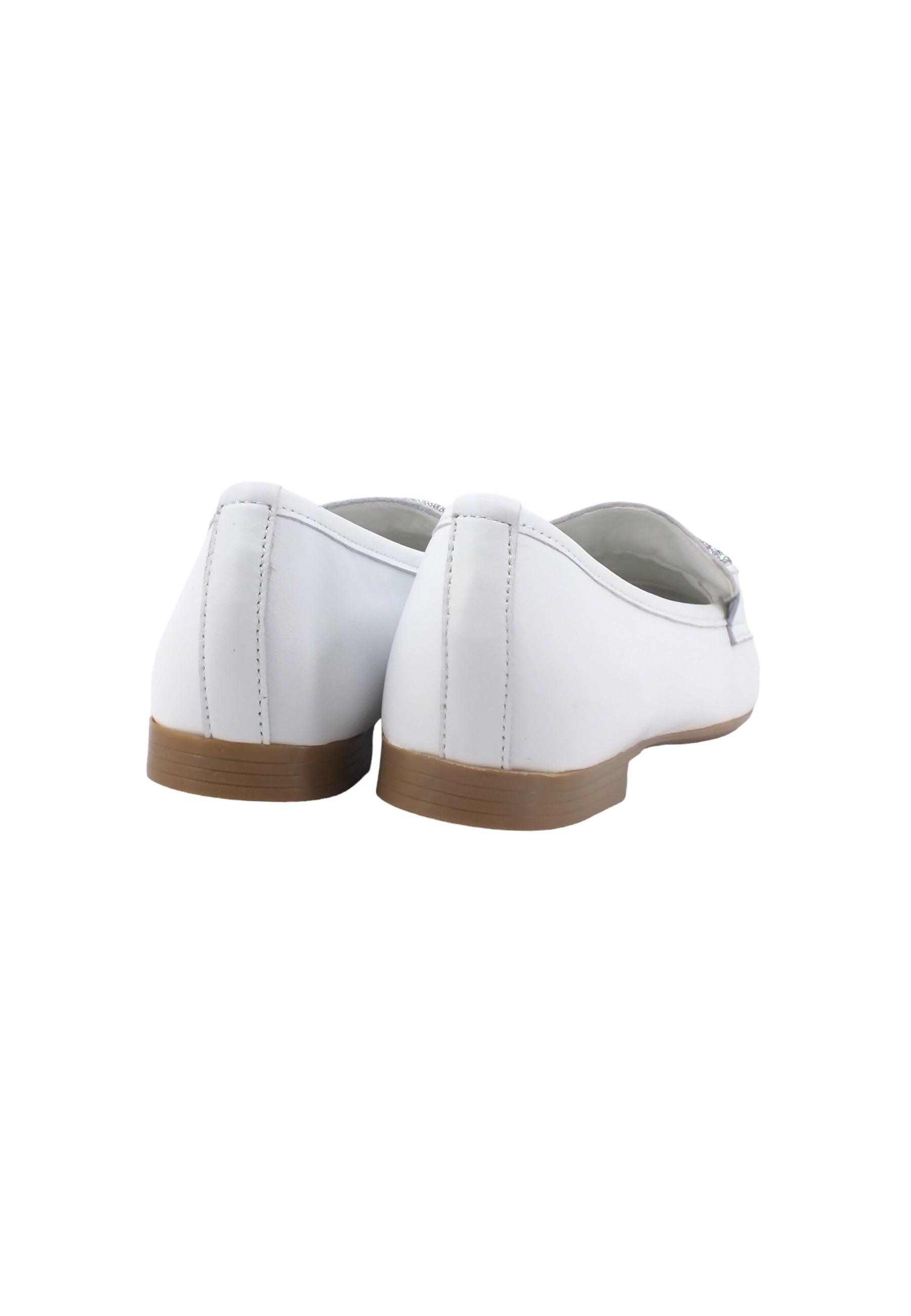 CAFENOIR Mocassino Donna Bianco Strass EG4001 - Sandrini Calzature e Abbigliamento