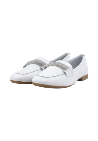 CAFENOIR Mocassino Donna Bianco Strass EG4001 - Sandrini Calzature e Abbigliamento