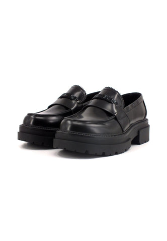 CAFENOIR Mocassino Donna Nero EC9460 - Sandrini Calzature e Abbigliamento