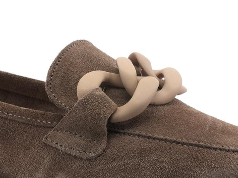 CAFENOIR Mocassino Suede Catena Beige Taupe EG6000 - Sandrini Calzature e Abbigliamento