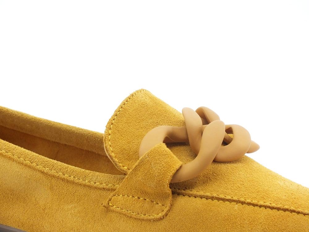 CAFENOIR Mocassino Suede Catena Giallo EG6000 - Sandrini Calzature e Abbigliamento