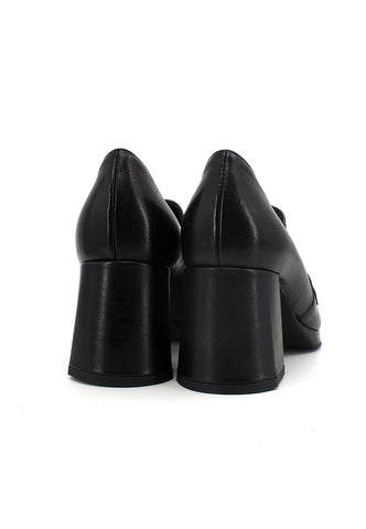 CAFENOIR Mocassino Tacco Largo Donna Nero LA1111 - Sandrini Calzature e Abbigliamento