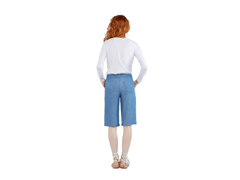 CAFENOIR Pantaloncino Bermuda Pescatora Blu Pervinca JP0024 - Sandrini Calzature e Abbigliamento