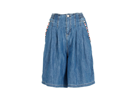 CAFENOIR Pantaloncino Gonna Bermuda Vita Alta Blu Medio Chiaro JP0030 - Sandrini Calzature e Abbigliamento