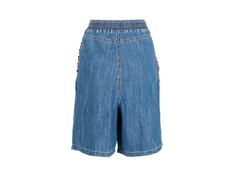 CAFENOIR Pantaloncino Gonna Bermuda Vita Alta Blu Medio Chiaro JP0030 - Sandrini Calzature e Abbigliamento