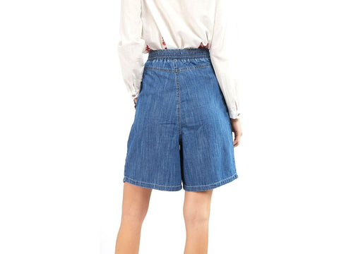 CAFENOIR Pantaloncino Gonna Bermuda Vita Alta Blu Medio Chiaro JP0030 - Sandrini Calzature e Abbigliamento