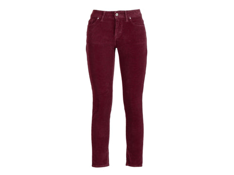 CAFENOIR Pantaloni Lunghi 5 Tasche Skinny Velluto Bordeaux Vino JP0022 - Sandrini Calzature e Abbigliamento