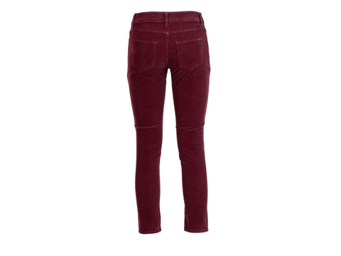 CAFENOIR Pantaloni Lunghi 5 Tasche Skinny Velluto Bordeaux Vino JP0022 - Sandrini Calzature e Abbigliamento