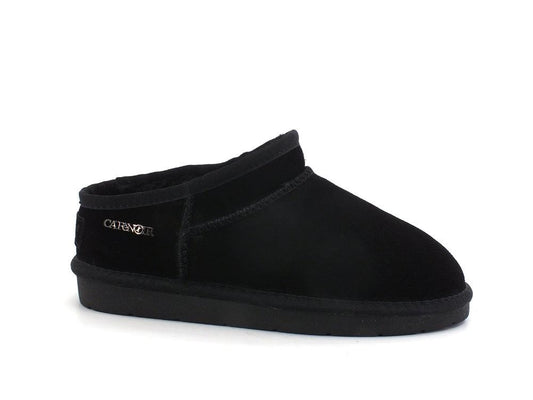 CAFENOIR Sabot Ciabatta Pelo Nero DR6040 - Sandrini Calzature e Abbigliamento