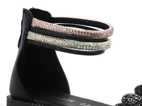 CAFENOIR Sanalo Listini Fiori Strass Multi Nero GC9030 - Sandrini Calzature e Abbigliamento