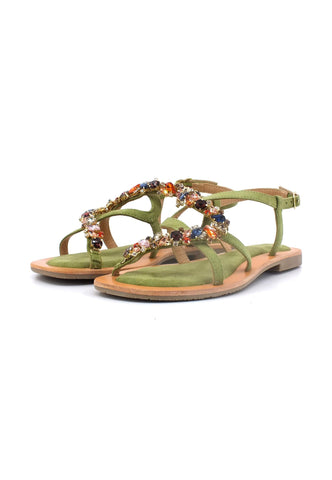 CAFENOIR Sandalo Donna Verde GE5420 - Sandrini Calzature e Abbigliamento