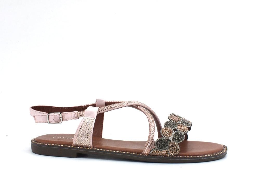CAFENOIR Sandalo Fiori Strass Multi Cipria GD9040 - Sandrini Calzature e Abbigliamento