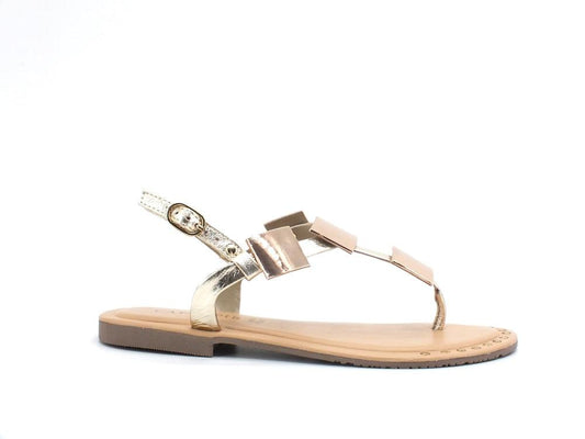 CAFENOIR Sandalo Infradito Applicazioni Oro Platino GL1010 - Sandrini Calzature e Abbigliamento