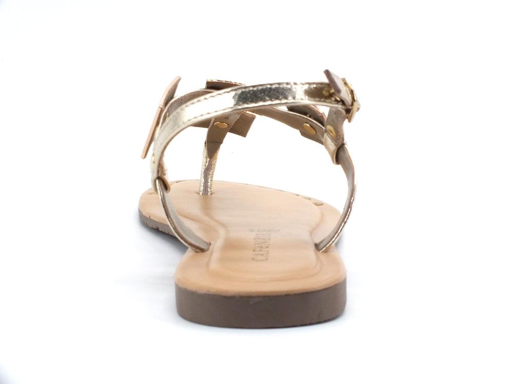 CAFENOIR Sandalo Infradito Applicazioni Oro Platino GL1010 - Sandrini Calzature e Abbigliamento