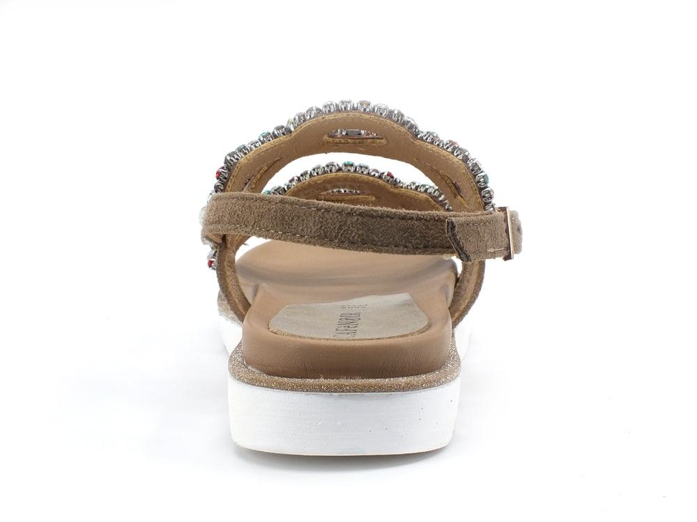 CAFENOIR Sandalo Pietre Multicolor Taupe FG9320 - Sandrini Calzature e Abbigliamento