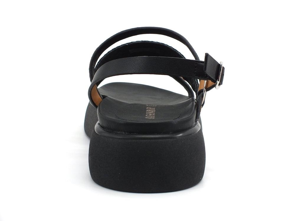 CAFENOIR Sandalo Platform Listini Pietre Leopard Nero Maculato HL9370 - Sandrini Calzature e Abbigliamento