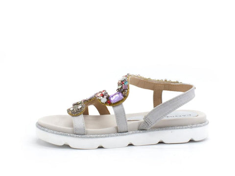 CAFENOIR Sandalo Snake Pietre Multicolor Bianco FG9330 - Sandrini Calzature e Abbigliamento