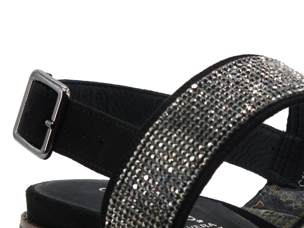 CAFENOIR Sandalo Strass Platform Nero HC9570 - Sandrini Calzature e Abbigliamento