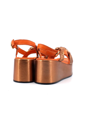 CAFENOIR Sandalo Zeppa Donna Multi Bronzo HN3004 - Sandrini Calzature e Abbigliamento